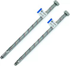 AQUALINE подводка гибкая для смесителя со стальной гайкой 30см 1/2" (пара)