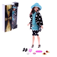 Кукла-модель шарнирная Топ-модель с аксессуарами, МИКС No Brand