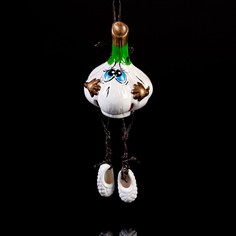 Сувенир "Чесночок", керамика, 14 см, микс