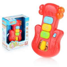 S+S Toys Моя первая гитара батарейки, свет и звук, в коробке