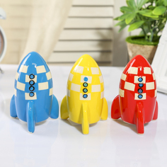 Копилка керамика "Ракета" МИКС 11,5х6,5х6,5 см No Brand