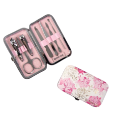 Набор маникюрный «Нежные пионы», 7 предметов, в футляре Queen Fair