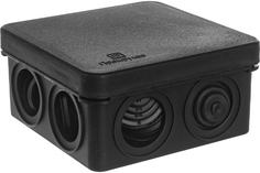 Коробка разветвительная Промрукав IP55 80х80х40 черная (10 штук в комплекте)
