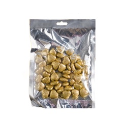 Фигурка для поделок и декора Сердце, набор 50 шт., 1 шт. 1,5×1,5×0,5 см, золото No Brand