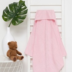 Полотенца для новорожденных Крошка Я махровое, 85х85 см, персиково-розовый