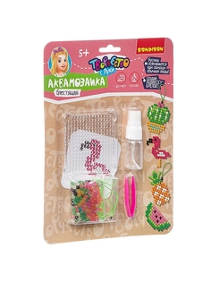 Набор для творчества Bondibon Аквамозаика блестящая (брелоки-подвески)