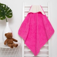 Полотенца для новорожденных Крошка Я махровое, 75х75 см, молочный, розовый
