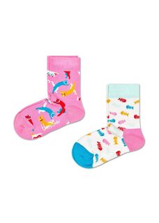 Носки детские Happy socks 2-Pack Cat Socks KCAT02 цв. разноцветный р. 14