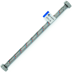 AQUALINE подводка гибкая для воды со стальной гайкой 1/2" гайка-гайка 60см