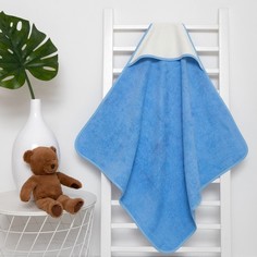 Полотенца для новорожденных Крошка Я махровое, 75х75 см, молочный, голубой