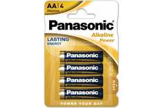 Panasonic Батарейка щелочная LR6 AA Alkaline 1.5В бл/4 5410853055815