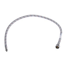 Подводка для смесителя "СТМ", М10, 80 см, нерж.сталь, короткий штуцер STM