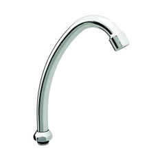 Излив для кухонного смесителя MasterProf "Ёлочка", 30 см., с аэратором