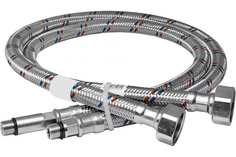 ELKA Подводка гибкая для смесителей 1/2" х М10 х 100 см, пара, стал. гайка ИС.100307