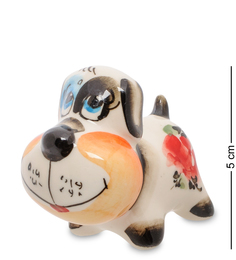 Фигурка "Собака Лерри" цв. (Гжельский фарфор) Art East