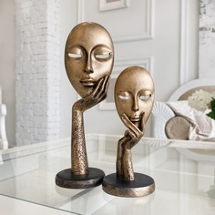 Статуэтки "Лицо - маска" набор из 2 шт. Фабрика декора "I AM Art"