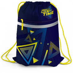 Мешок для обуви 1 отделение Berlingo Triangles 460x360мм карман на молнии