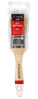 ZOLDER Кисть универсальная плоская 38 х 13 мм, смеш.щетина, дерев.ручка Master / un03813