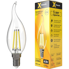 X-Flash Лампочка светодиодная XF-E14-FL-СA35-4W-2700K-230V арт.48823