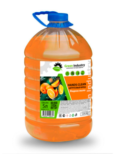 Жидкое мыло Green Industry Hands Clean цитрусовый фреш 5 л