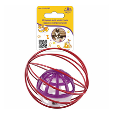 Игрушка для кошек Мультидом Шарик-погремушка фиолетовый