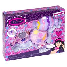 Набор детской косметики Bondibon Eva Moda, BOX 26,8×21,3×5,8 см; косметичка конфетка