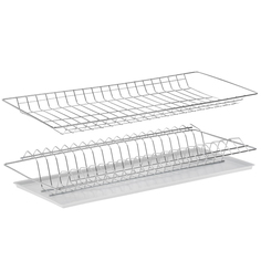 Комплект посудосушителей с поддоном для шкафа 60 см, 56,5×25,6 см, цинк No Brand