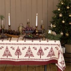 Скатерть Доляна Merry Christmas 146х220 , 100%хл, рогожка 164 г/м2