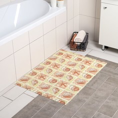 Коврик для ванной комнаты «Ассорти», 65×90 см, ПВХ, цвет МИКС Вилина