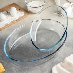 Набор форм для запекания Borcam, 2 предмета: 3 л, 1,5 л Paşabahçe