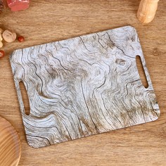 Доска разделочная и сервировочная -поднос "Структура" 36х28 см Дарим Красиво