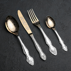 Набор столовых приборов «Тройка», 24 предмета ПЗХМ