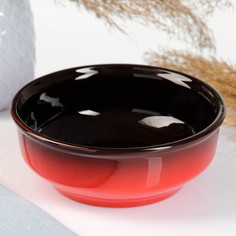 Миска "Русская" малая красный 0,5л Борисовская керамика