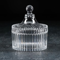 Сахарница «Царская», 250 мл, 10,5×12 см, с крышкой Доляна