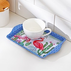 Поднос «Фламинго», 22×14 см No Brand