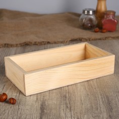 Подставка "Прямоугольник" из СОСНЫ, 25×13×5 см Дарим Красиво