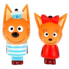 Игрушка для ванны Три Кота. Карамелька и Коржик Капитошка