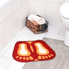 Коврик Доляна «Следы», 44×49 см, цвет МИКС