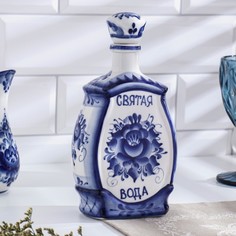 Штоф «Святая вода», гжель No Brand