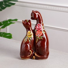 Копилка "Скиф", покрытие глазурь, коричневая, 27 см, микс Керамика ручной работы