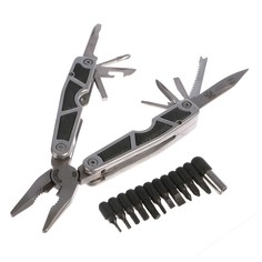 Мультитул Stinger, 10 инструментов, 12 насадок, нейлоновый чехол, коробка картон No Brand