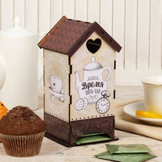 Чайный домик "Время пить чай", 20х8,6 см No Brand