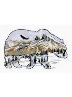 Набор для вышивания «Овен» 1052 Мир животных. Медведь