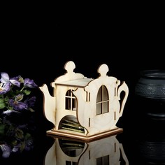 Заготовка для декупажа "Шкатулка для чайных пакетиков с крышкой" 18 х 13 х 9 см ТД ДМ