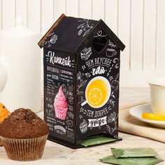 Чайный домик "Вкусный чай", 20х8,6 см No Brand