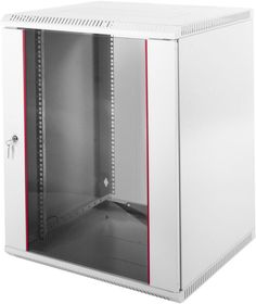 Шкаф телекоммуникационный настенный разборный 12U (600х650) дверь стекло ЦМО ШРН-Э-12.650