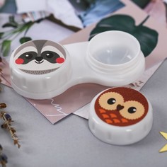 Контейнер для линз Енот и сова No Brand
