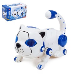 Игрушка-робот Кошка, работает от батареек, световые и звуковые эффекты, в ассортименте No Brand