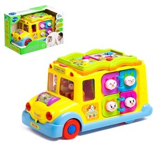 Развивающая игрушка Автобус, световой и звуковой эффект No Brand