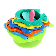 Развивающая игрушка Пирамида, 6 предметов, МИКС No Brand